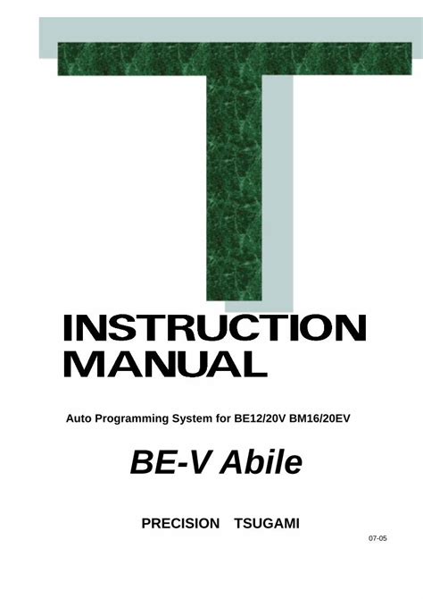 tsugami instruction manual pdf